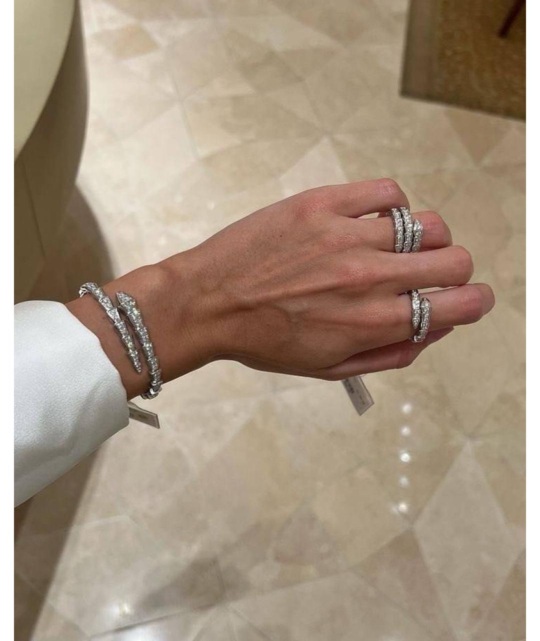 BVLGARI Серебряное кольцо из белого золота, фото 5