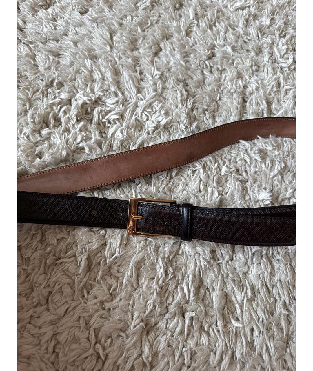GUCCI Коричневый кожаный ремень, фото 6