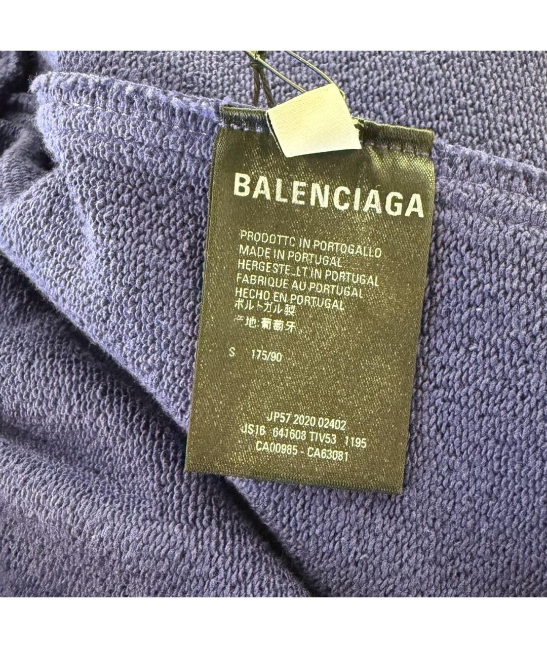 BALENCIAGA Темно-синие хлопковые шорты, фото 5