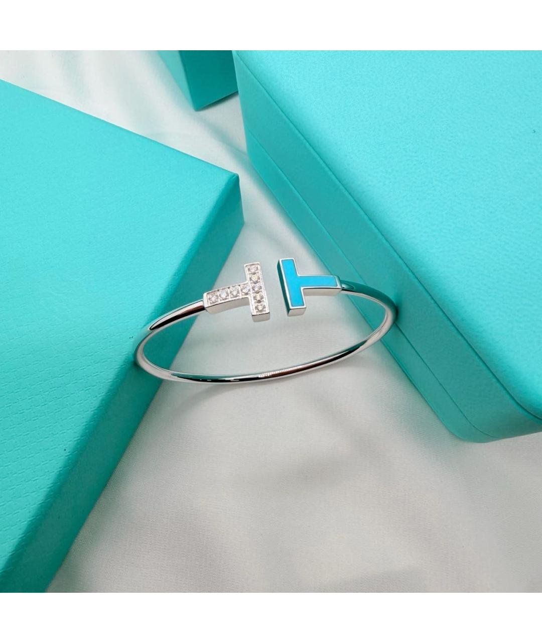 TIFFANY&CO Серебряный браслет из белого золота, фото 6