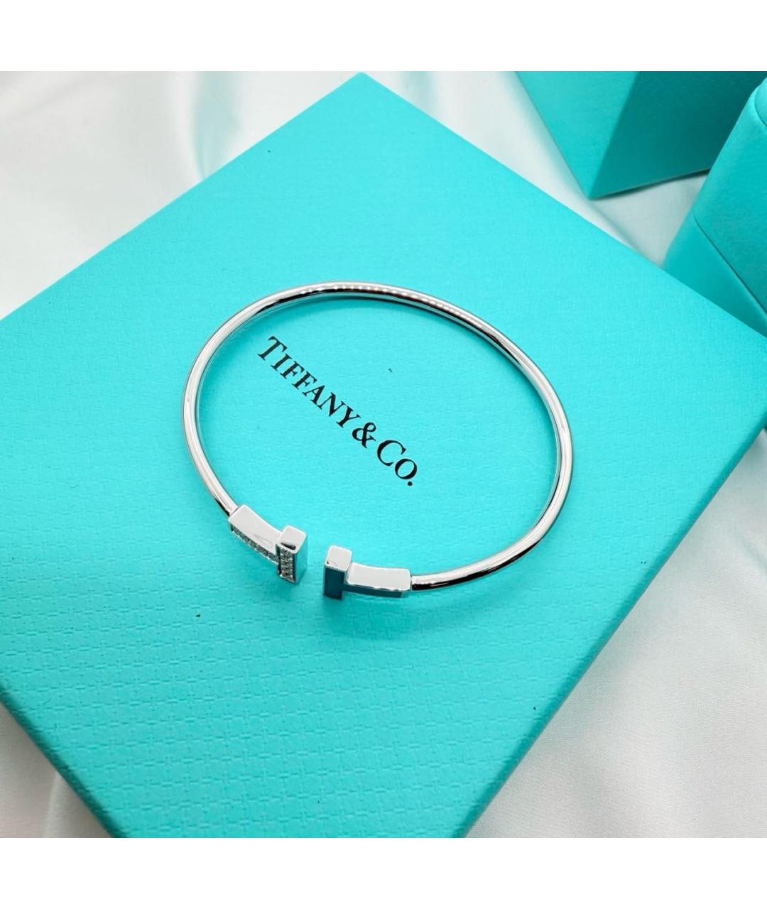 TIFFANY&CO Серебряный браслет из белого золота, фото 7