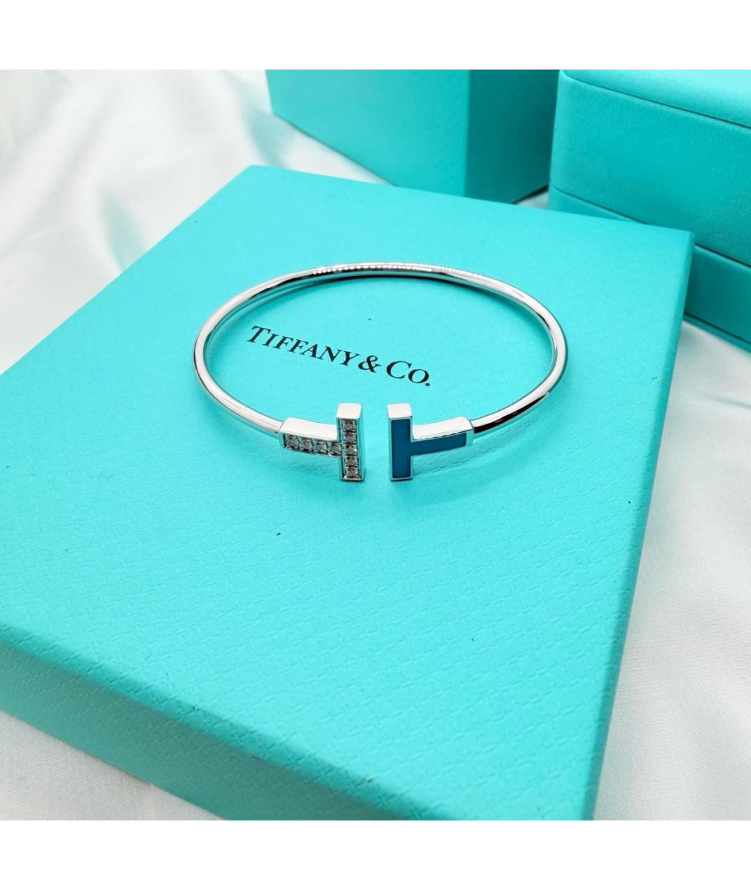 TIFFANY&CO Серебряный браслет из белого золота, фото 8