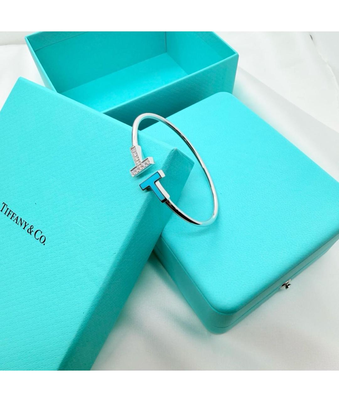 TIFFANY&CO Серебряный браслет из белого золота, фото 4