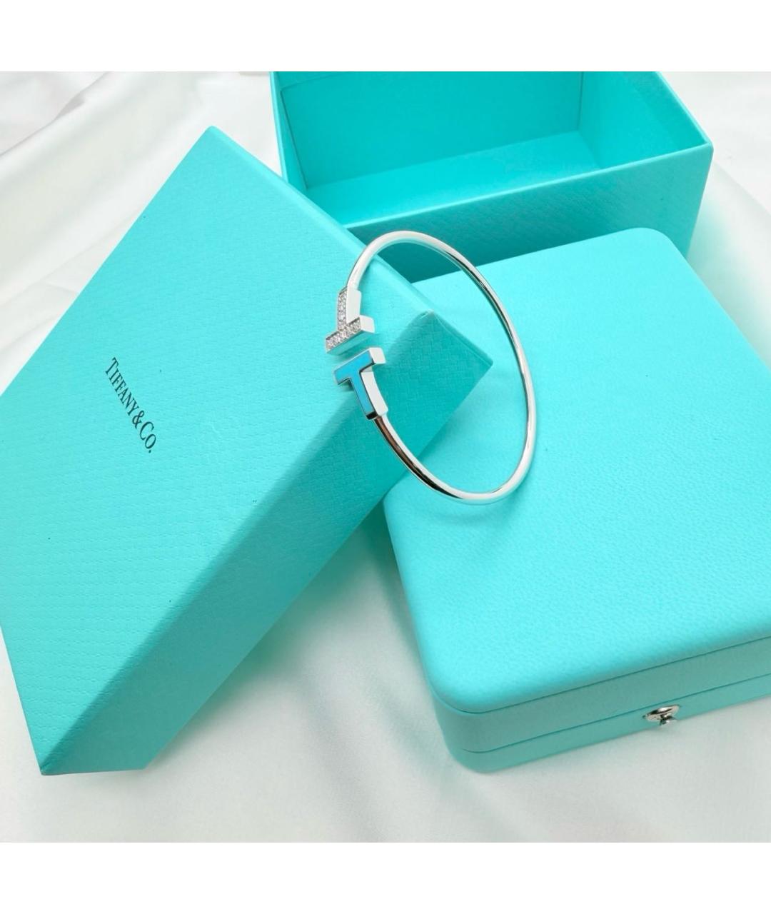 TIFFANY&CO Серебряный браслет из белого золота, фото 2