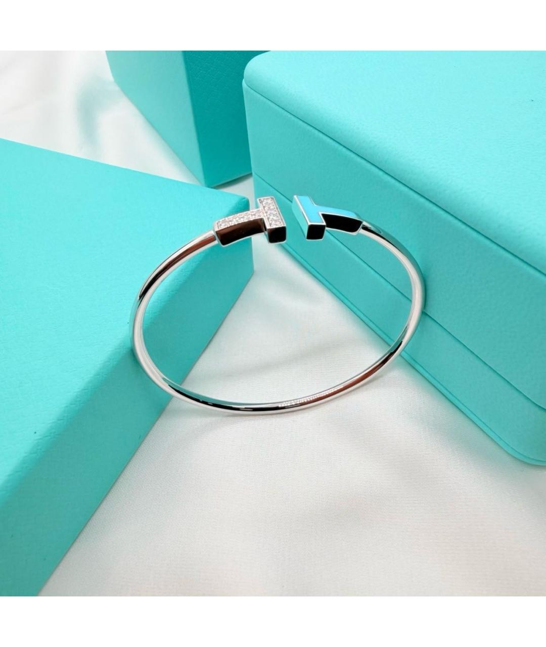 TIFFANY&CO Серебряный браслет из белого золота, фото 5