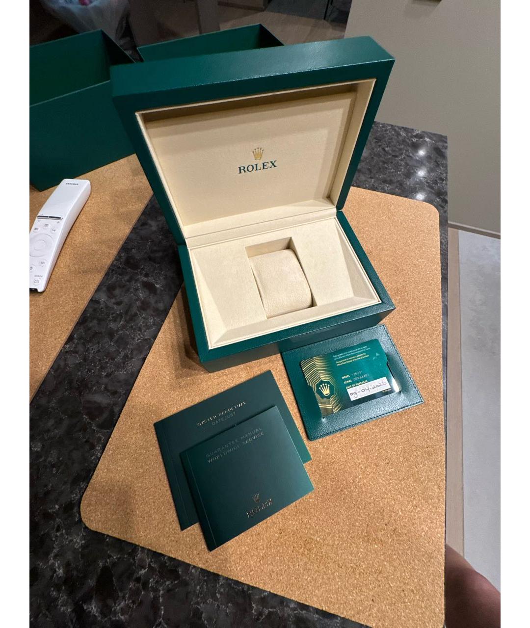 ROLEX Серебряные часы из желтого золота, фото 4