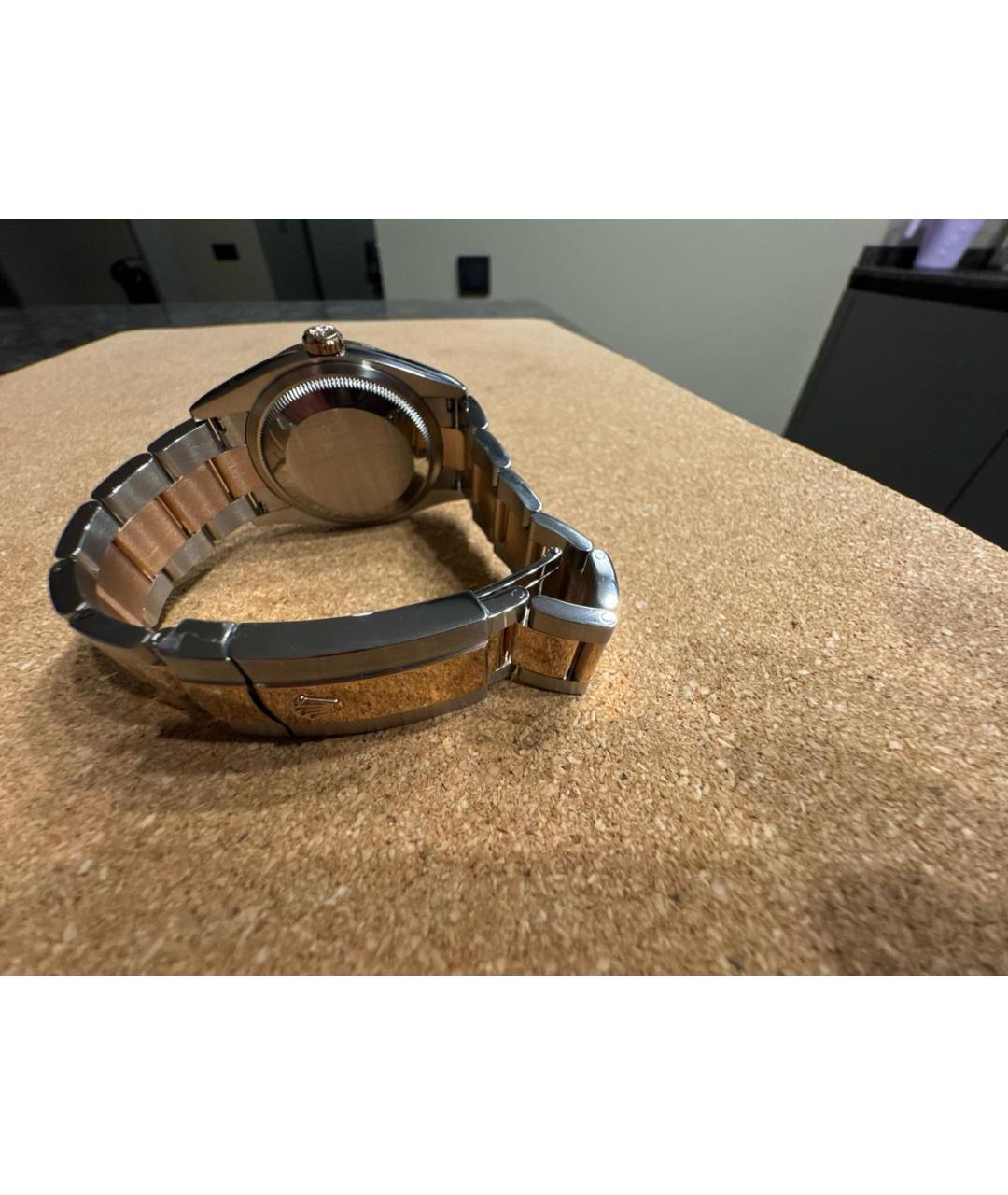 ROLEX Серебряные часы из желтого золота, фото 3