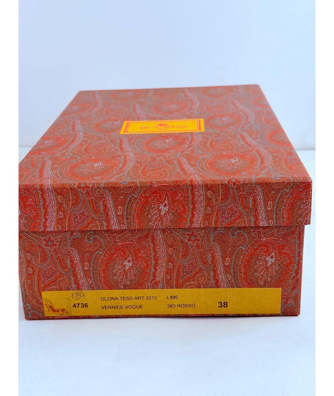 ETRO Горчичные текстильные туфли, фото 8