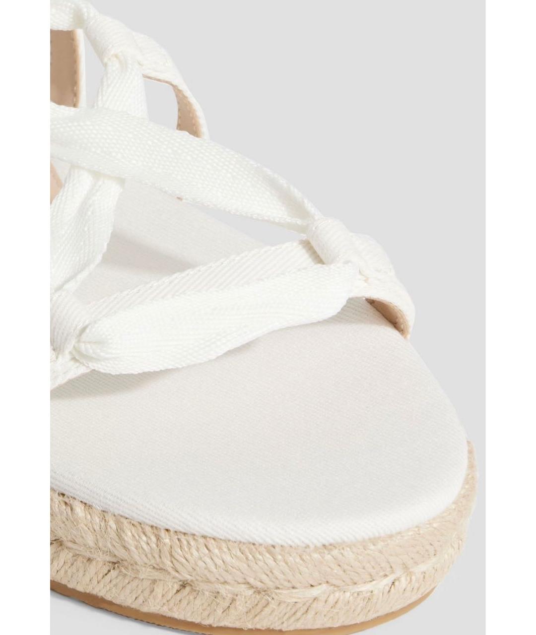 STUART WEITZMAN Белые текстильные эспадрильи, фото 4