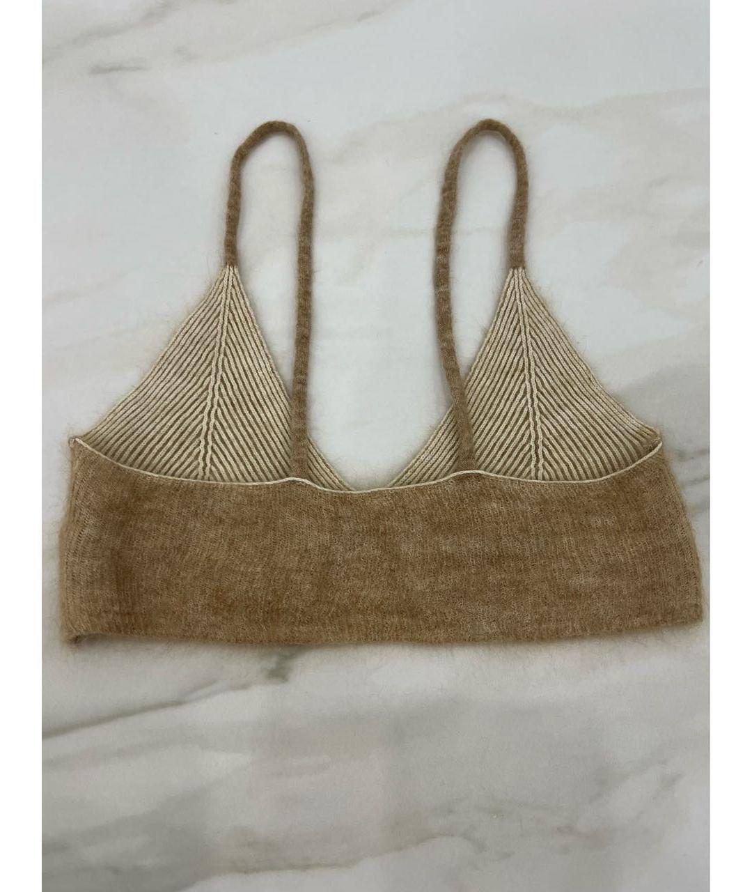 JACQUEMUS Бежевая майка, фото 3