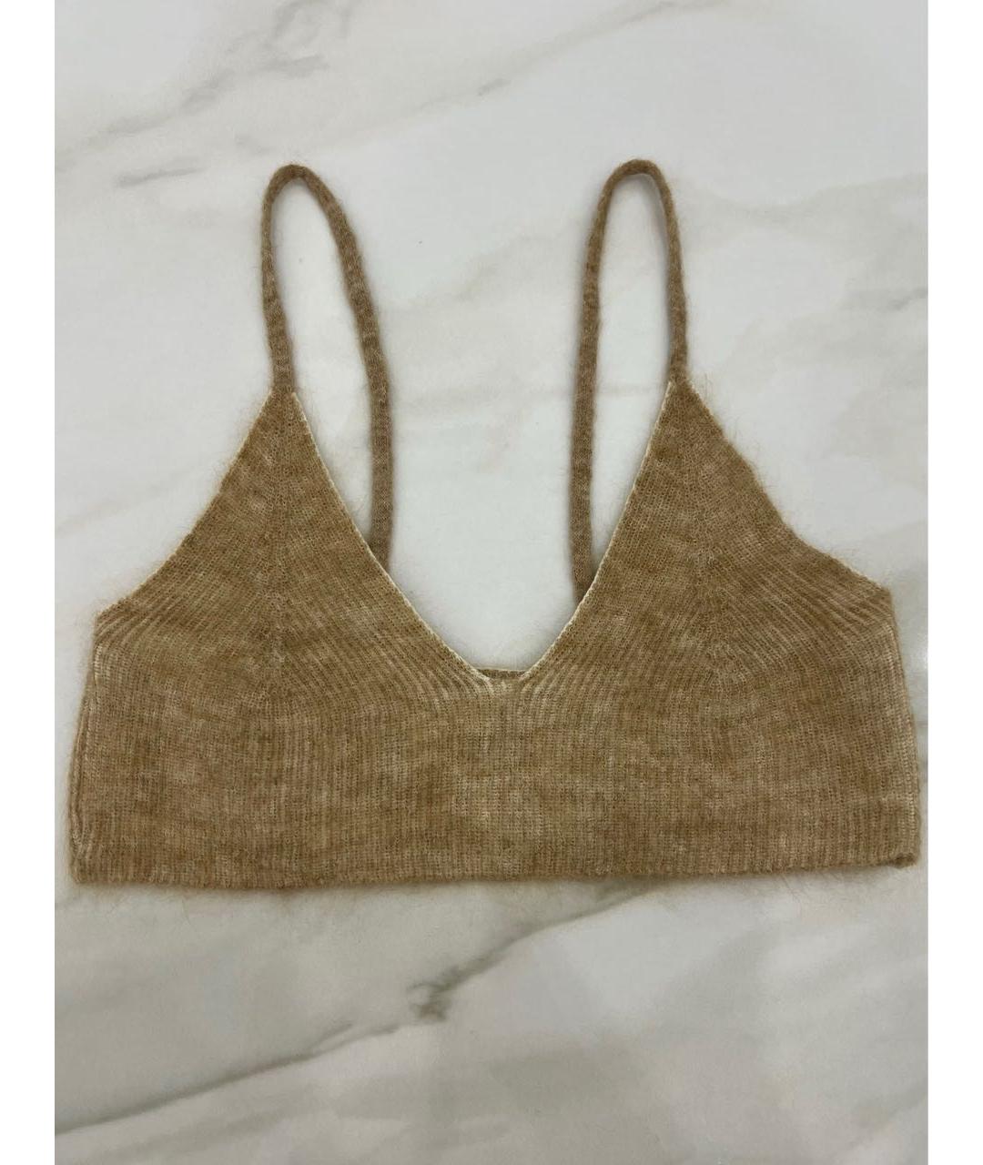 JACQUEMUS Бежевая майка, фото 2