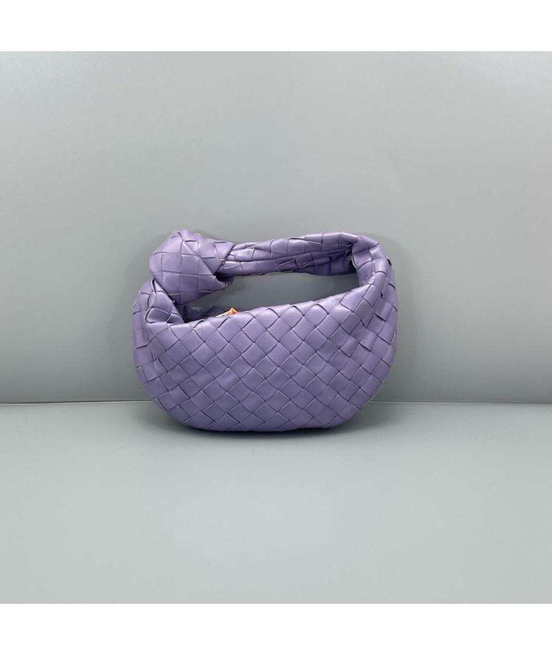 BOTTEGA VENETA Фиолетовая кожаная сумка с короткими ручками, фото 2