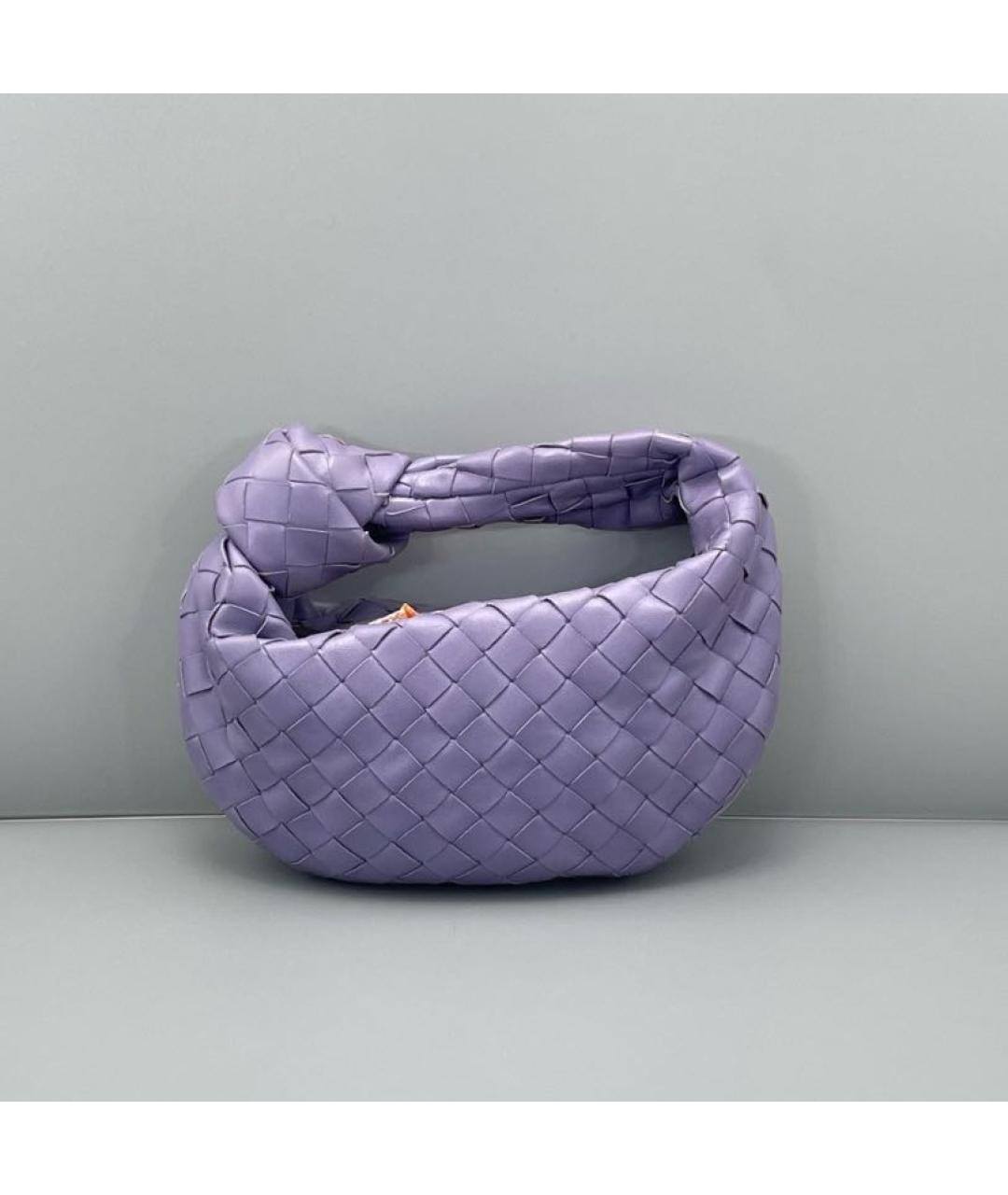 BOTTEGA VENETA Фиолетовая кожаная сумка с короткими ручками, фото 8
