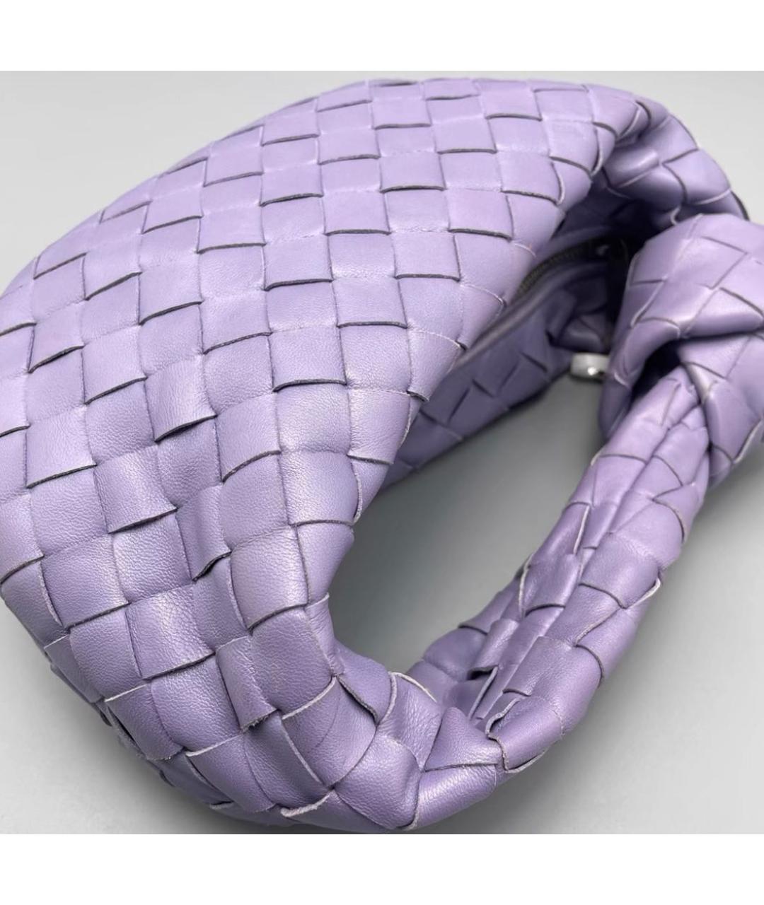 BOTTEGA VENETA Фиолетовая кожаная сумка с короткими ручками, фото 7