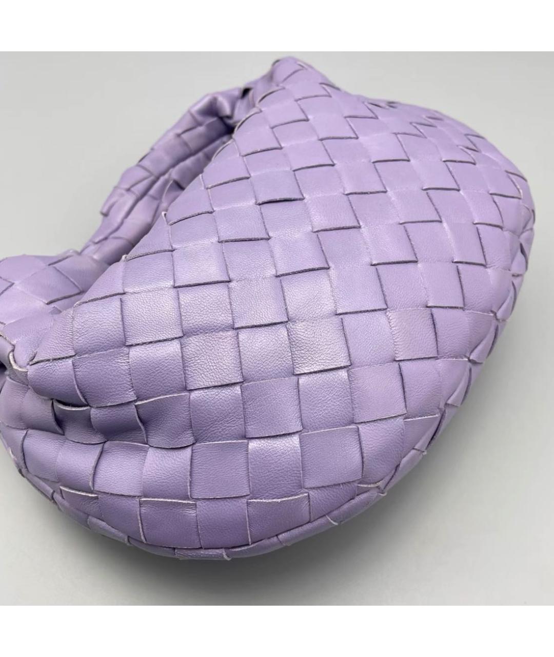 BOTTEGA VENETA Фиолетовая кожаная сумка с короткими ручками, фото 6