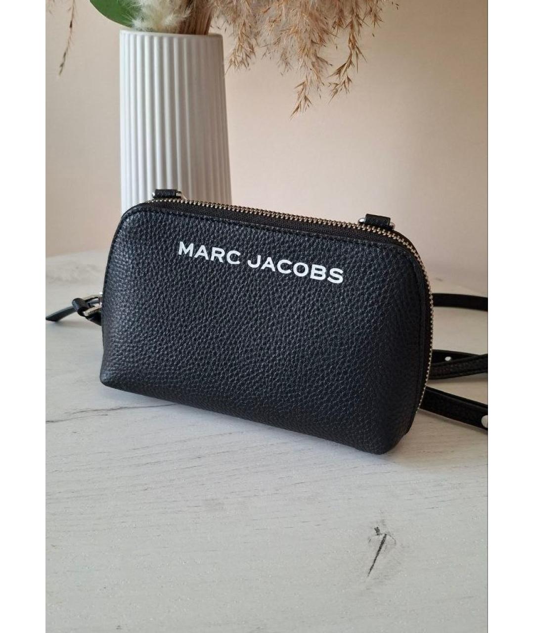 MARC JACOBS Черная кожаная сумка через плечо, фото 5