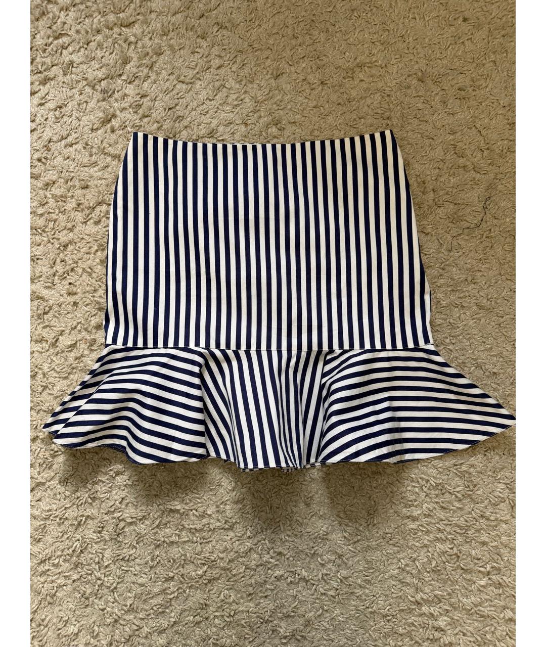 POLO RALPH LAUREN Мульти хлопковая юбка мини, фото 6