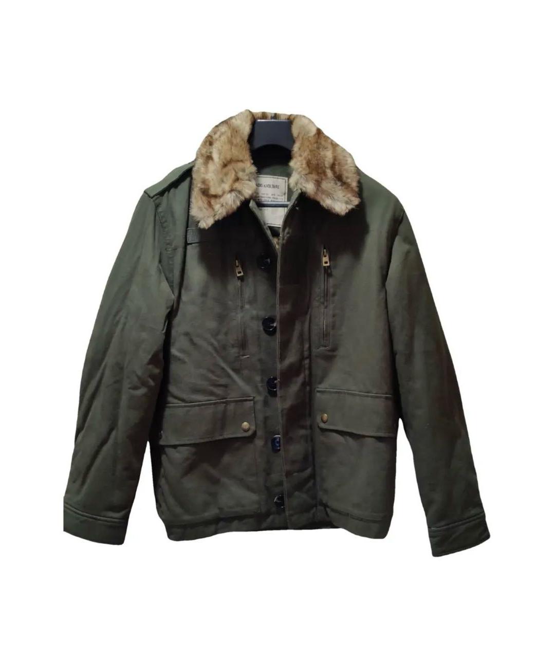 ZADIG & VOLTAIRE Хаки хлопковая куртка, фото 9