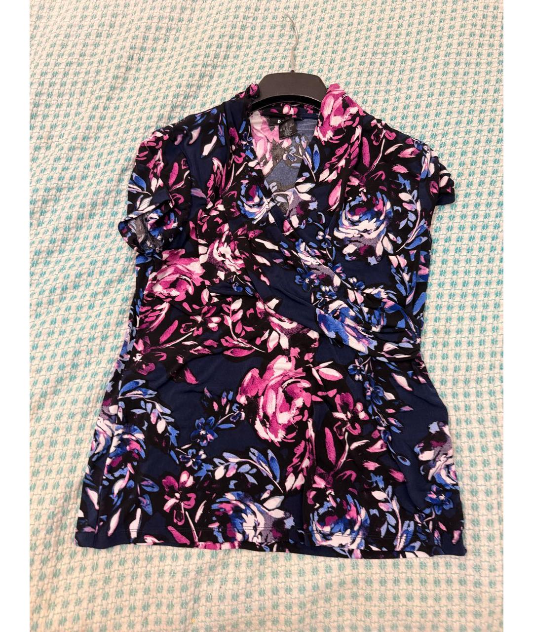DKNY Мульти полиэстеровая блузы, фото 3