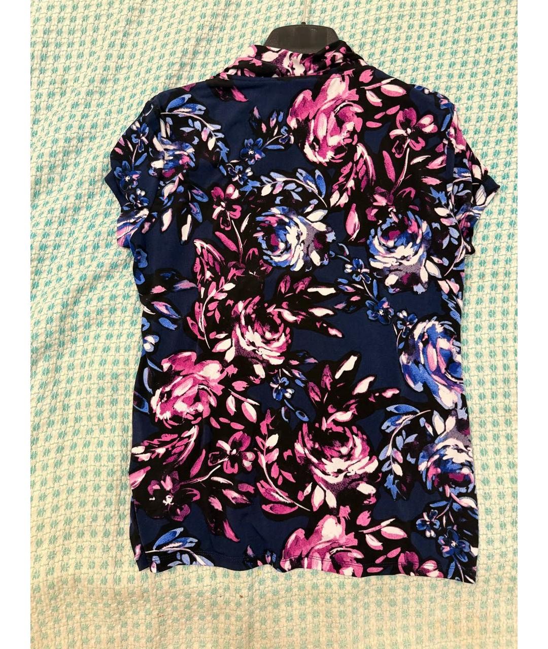 DKNY Мульти полиэстеровая блузы, фото 6