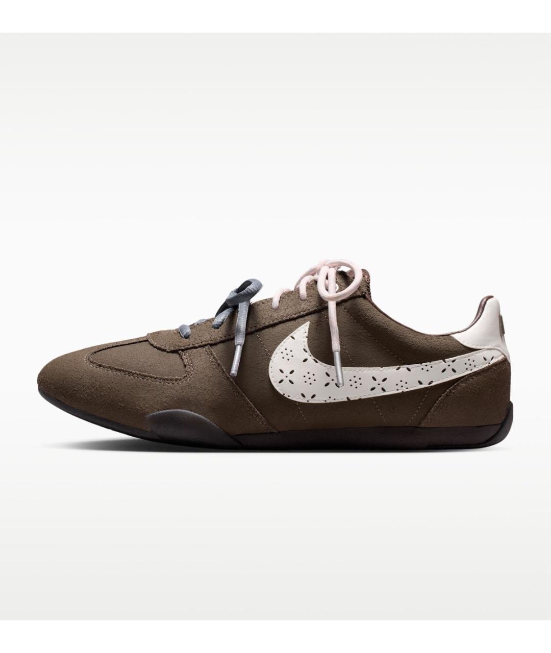 NIKE Коричневые кожаные кроссовки, фото 8