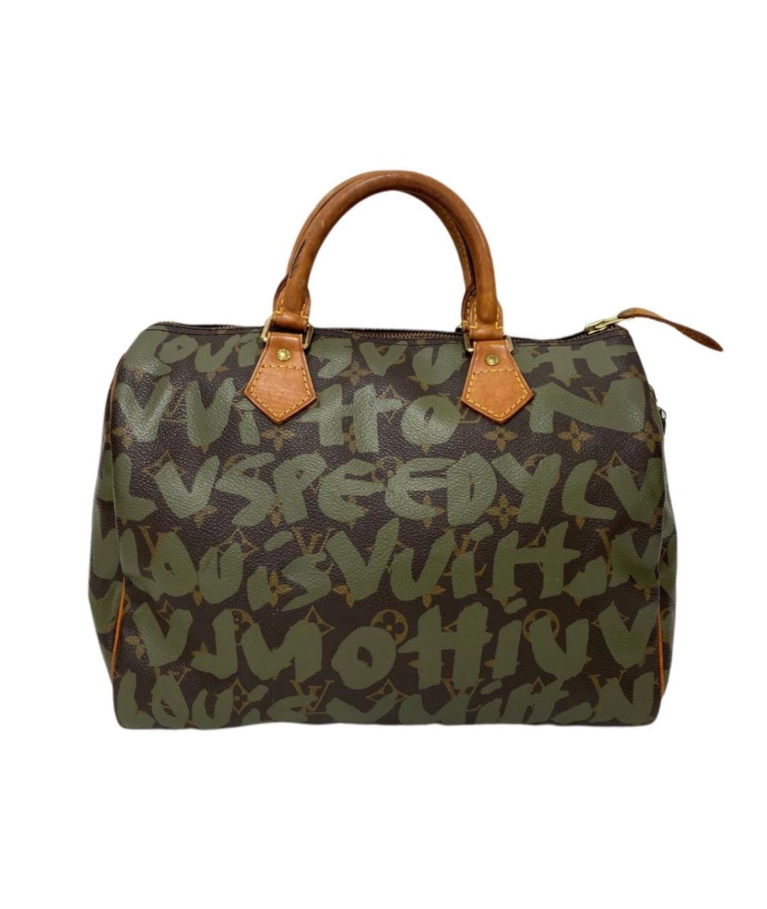 LOUIS VUITTON Хаки сумка с короткими ручками, фото 7