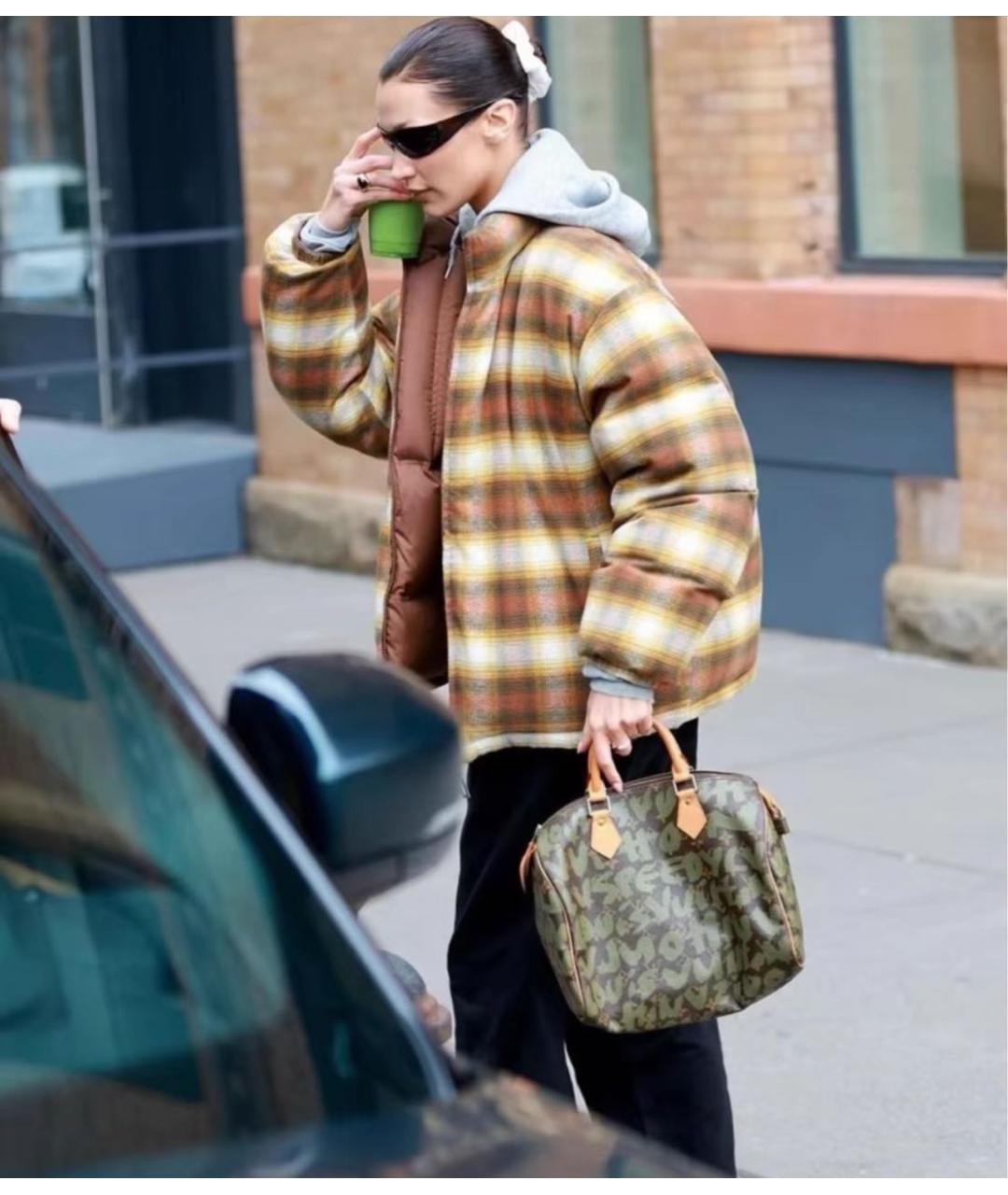 LOUIS VUITTON Хаки сумка с короткими ручками, фото 2