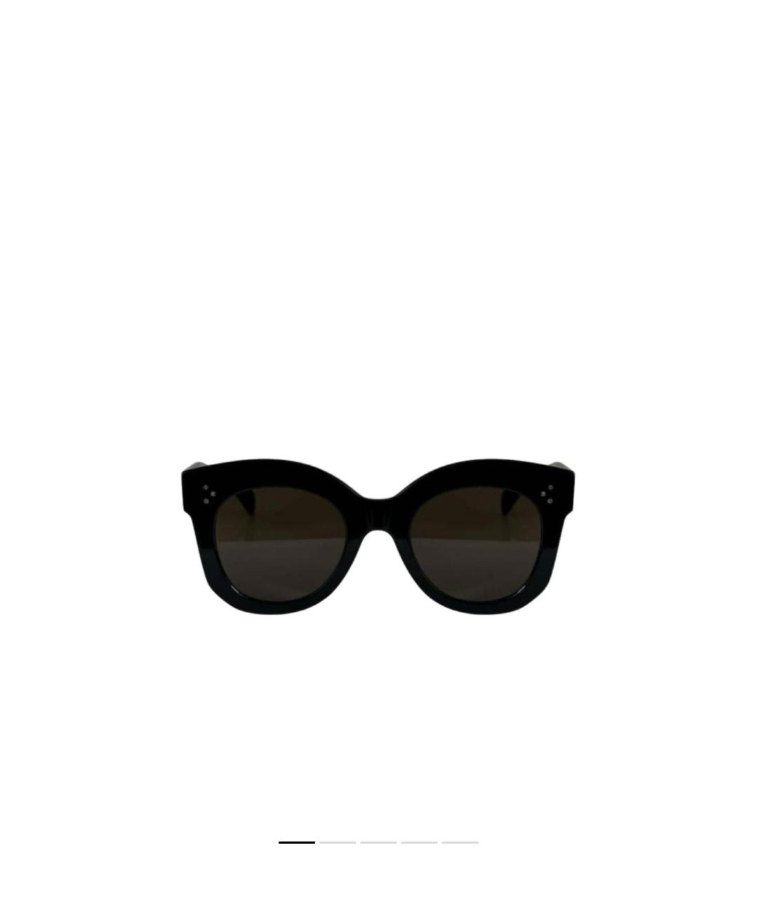 CELINE Черные пластиковые солнцезащитные очки, фото 4