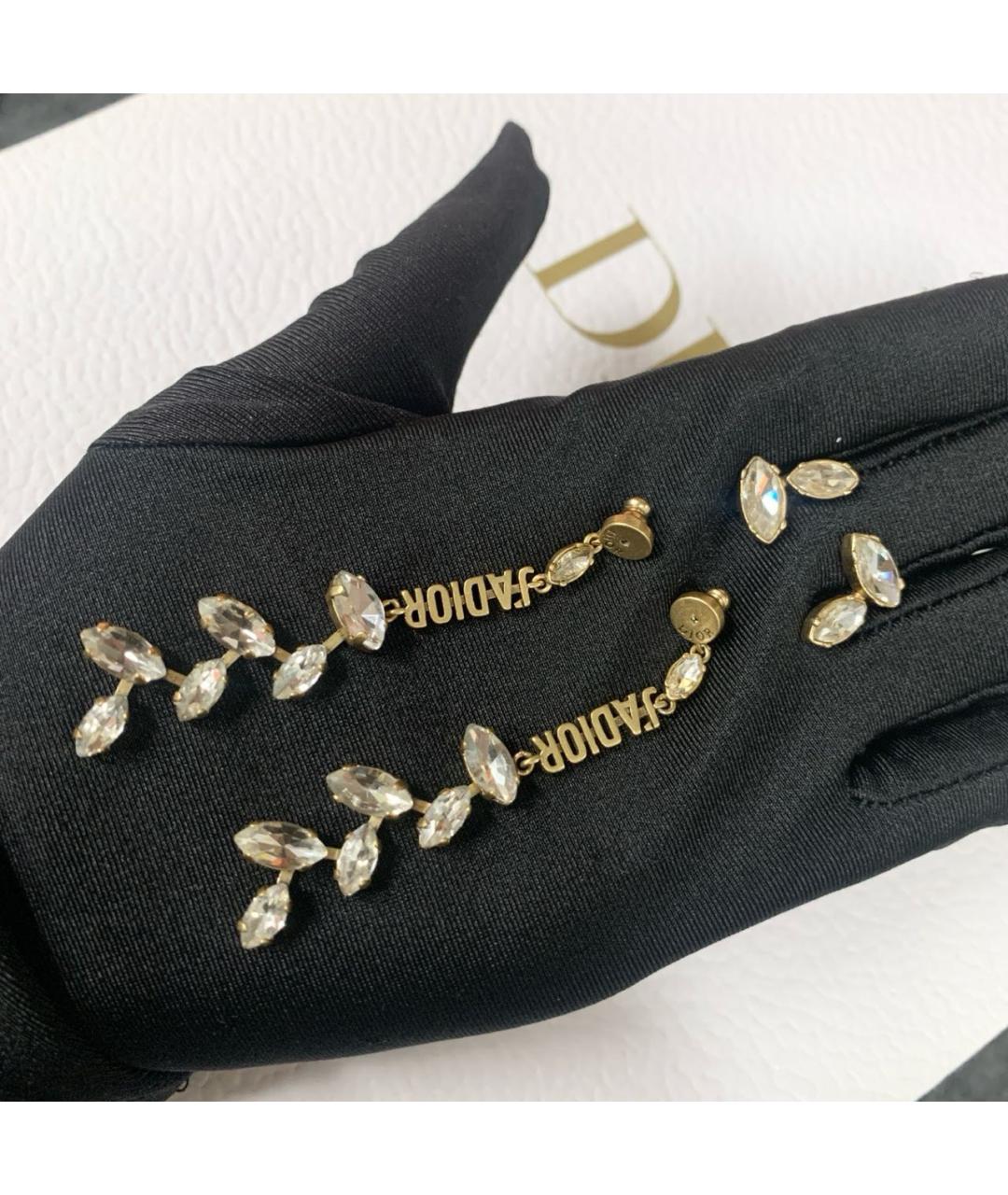 CHRISTIAN DIOR Золотые серьги, фото 3