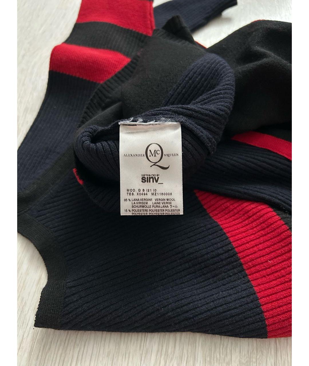 MCQ ALEXANDER MCQUEEN Мульти шерстяное повседневное платье, фото 4