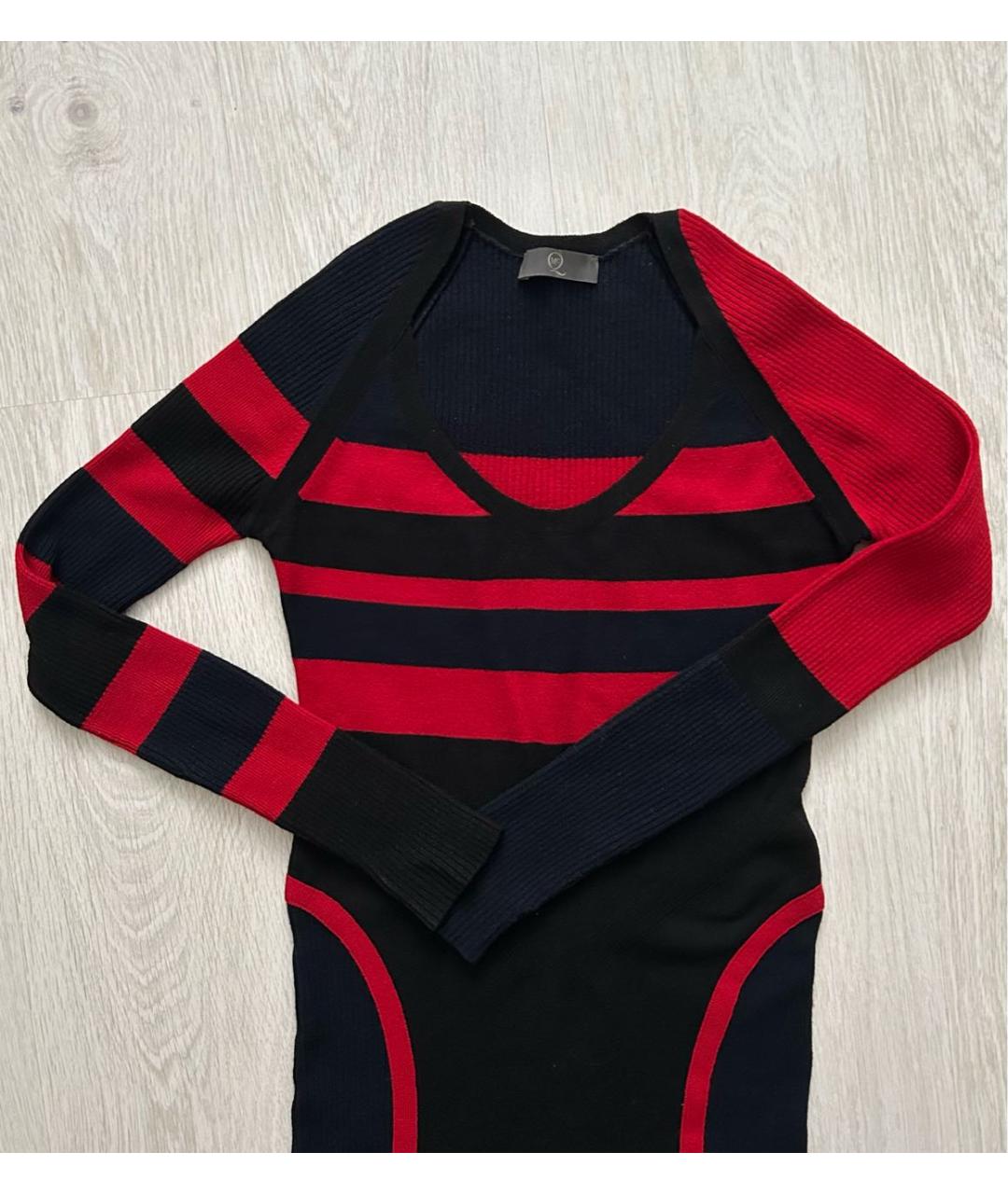 MCQ ALEXANDER MCQUEEN Мульти шерстяное повседневное платье, фото 3