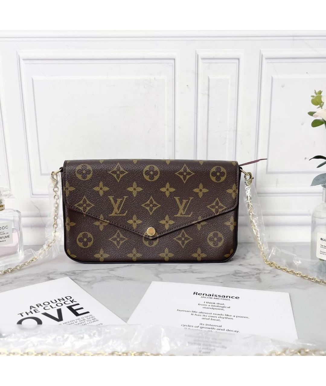 LOUIS VUITTON Коричневая сумка через плечо, фото 6