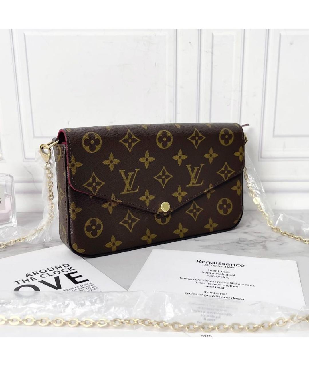 LOUIS VUITTON Коричневая сумка через плечо, фото 2