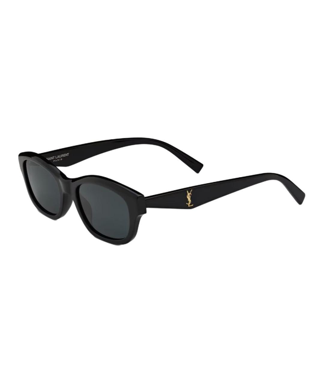 SAINT LAURENT Черные пластиковые солнцезащитные очки, фото 1