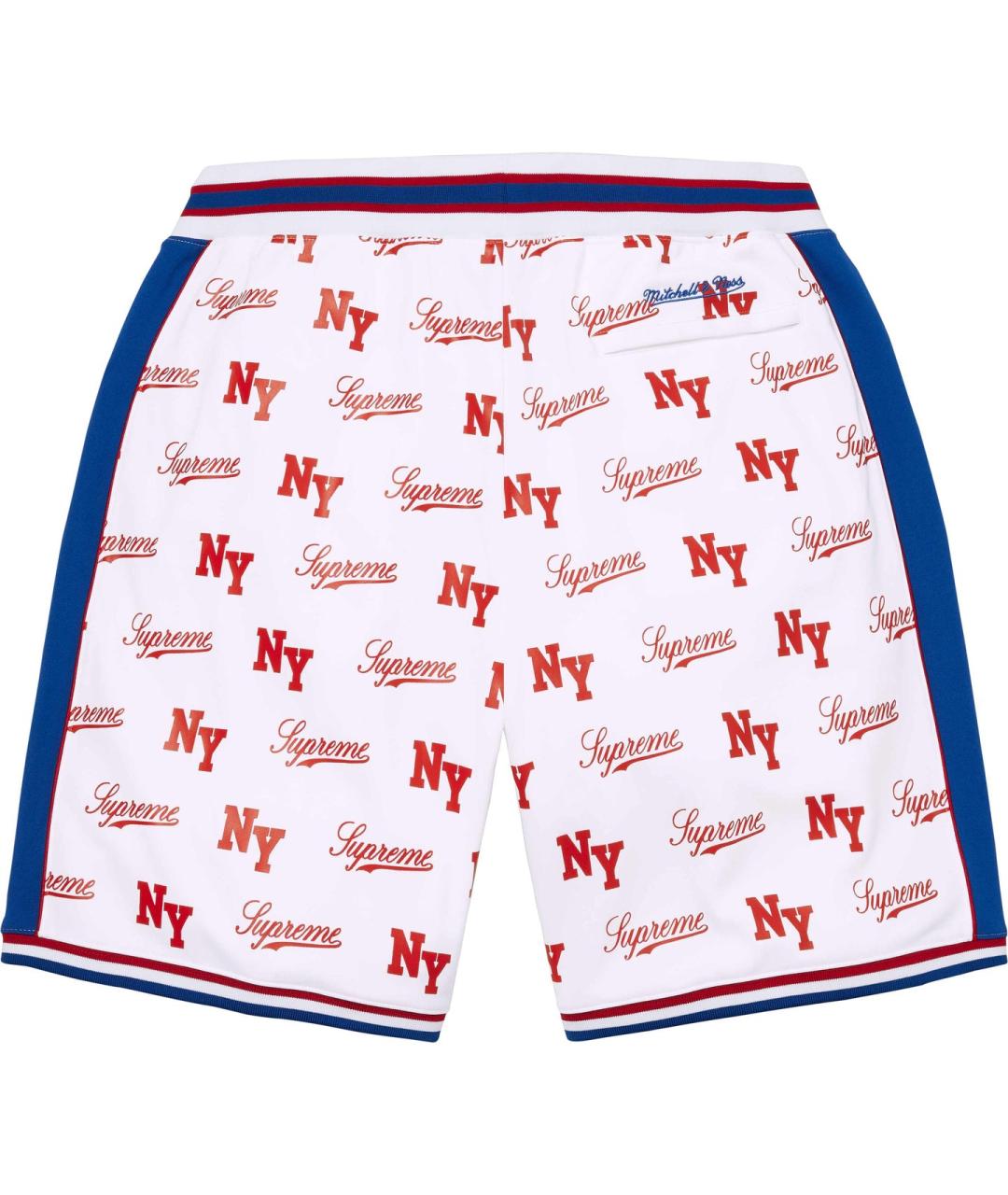 SUPREME Белые шорты, фото 2