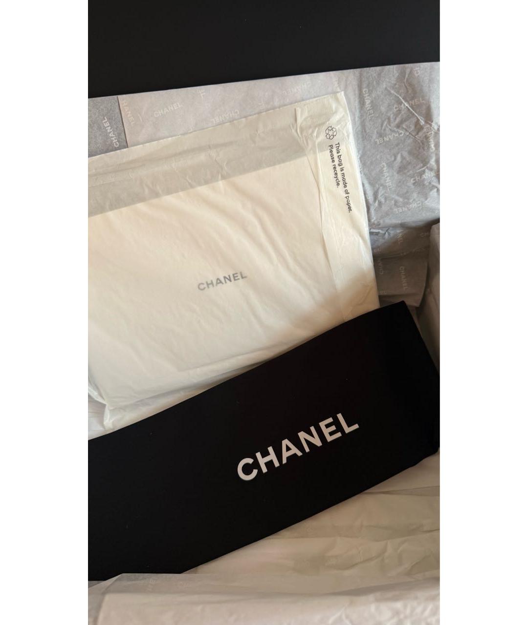 CHANEL Черная кожаная сумка через плечо, фото 6