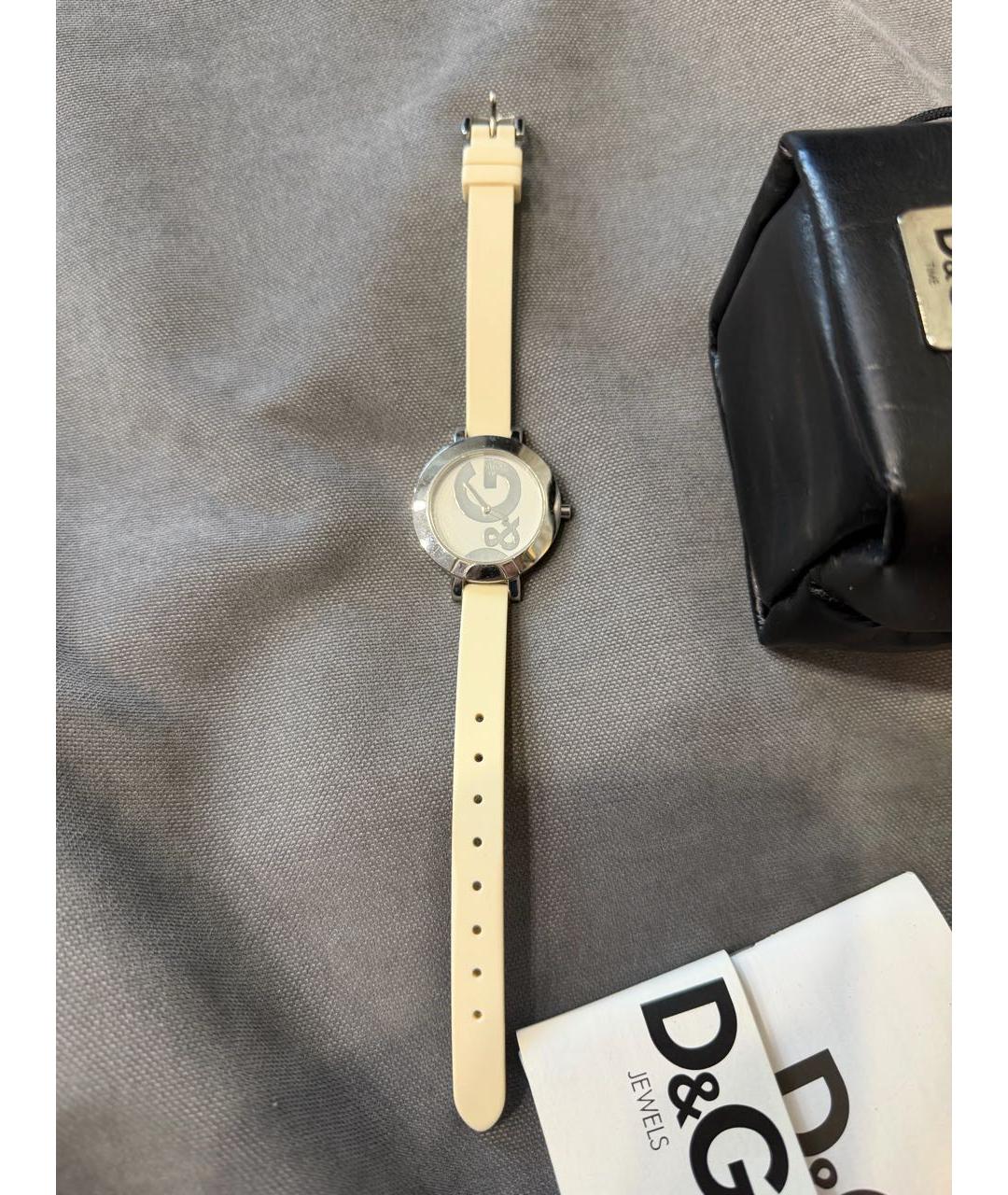 DOLCE&GABBANA Белые серебряные часы, фото 6