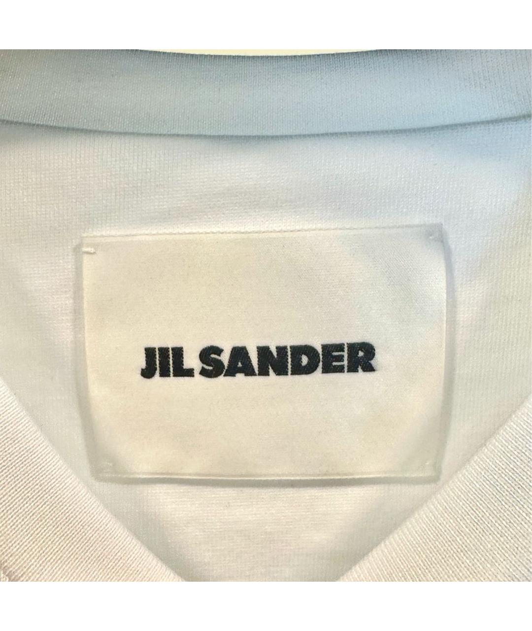 JIL SANDER Белая хлопковая футболка, фото 4
