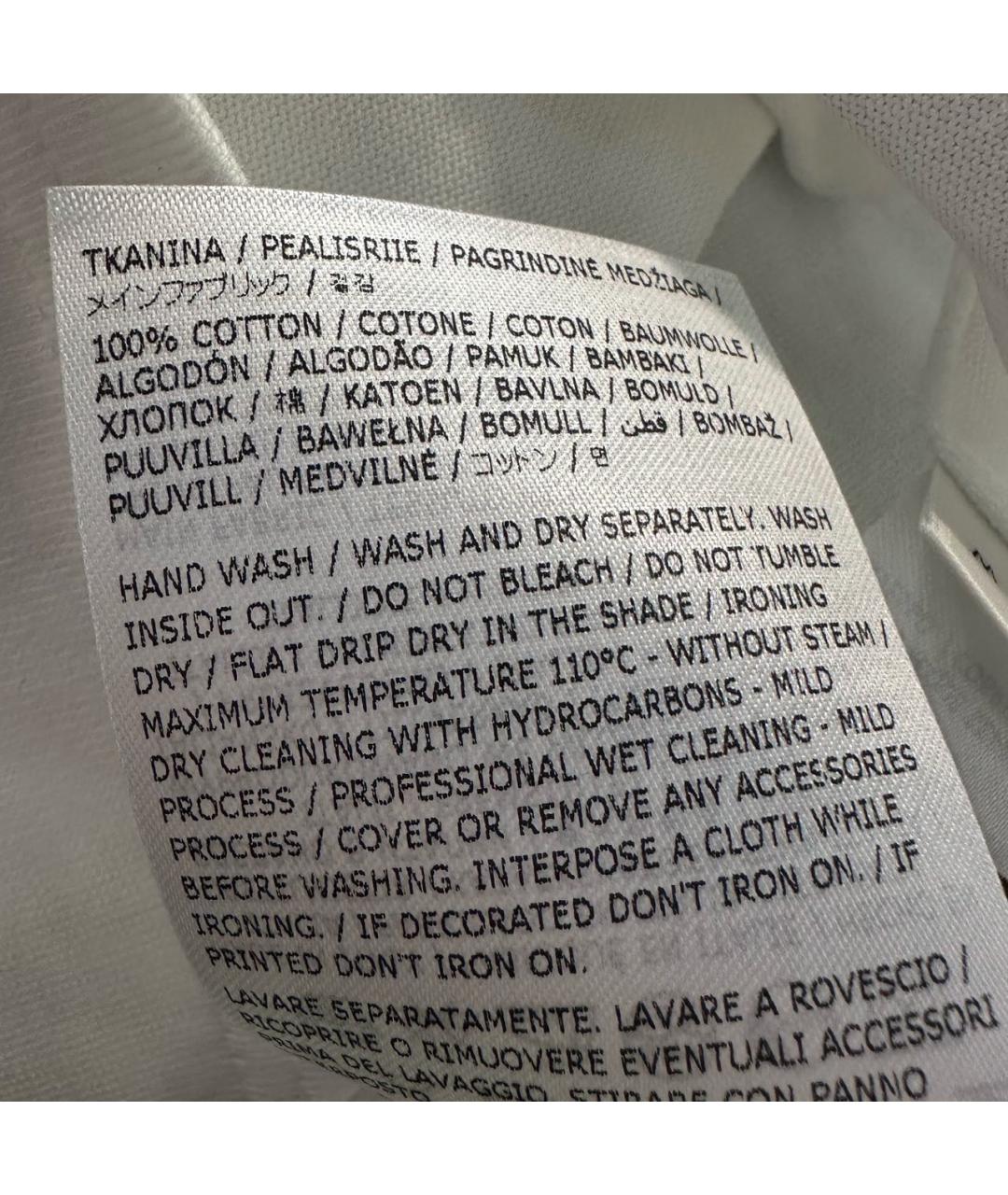 JIL SANDER Белая хлопковая футболка, фото 7