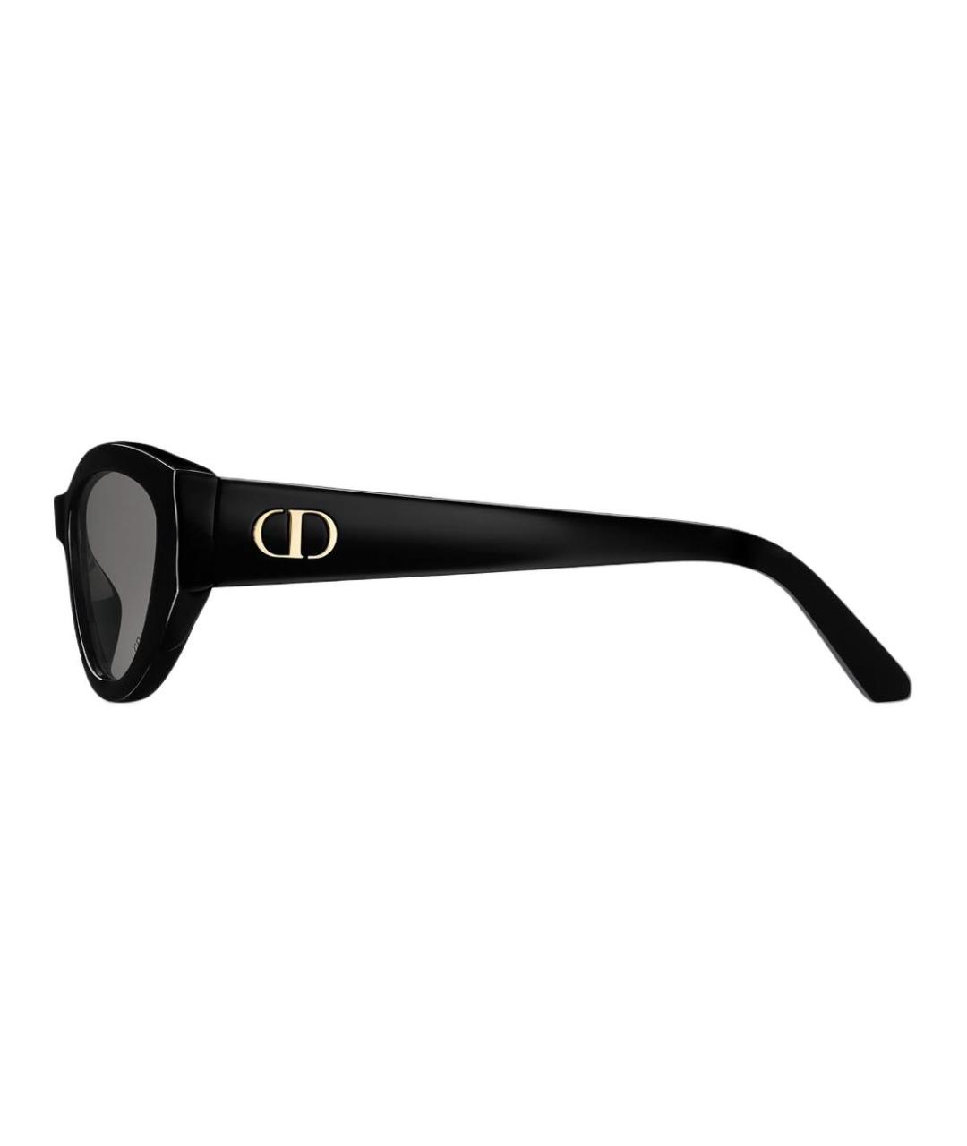 CHRISTIAN DIOR Черные пластиковые солнцезащитные очки, фото 3