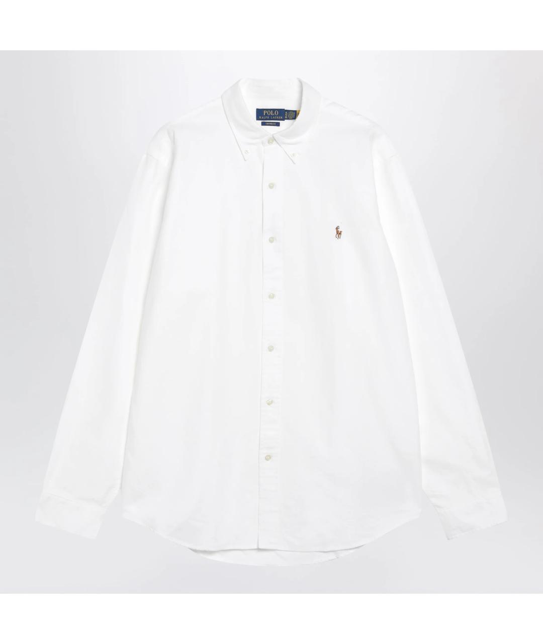 POLO RALPH LAUREN Белая хлопковая кэжуал рубашка, фото 3