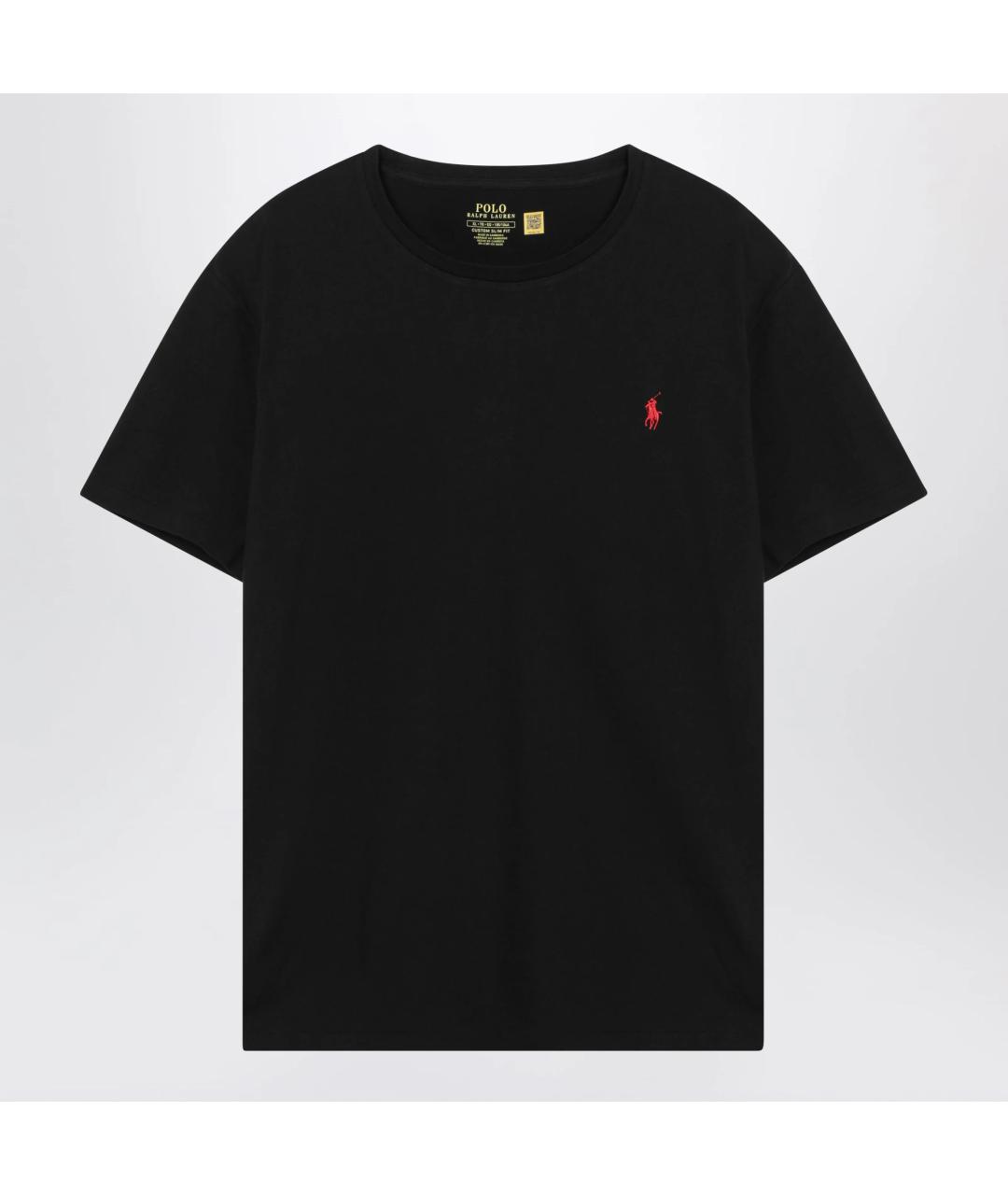POLO RALPH LAUREN Черная хлопковая футболка, фото 3