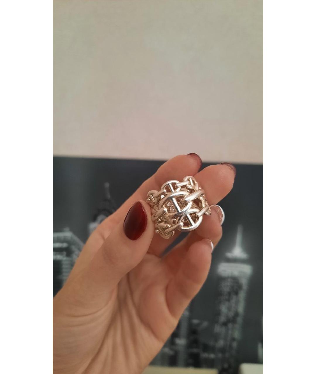 HERMES Серебряное серебряное кольцо, фото 2