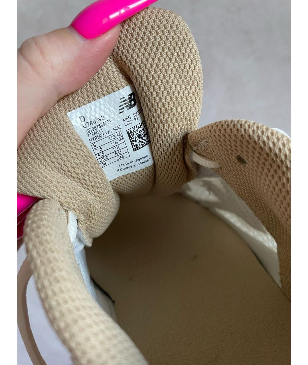 NEW BALANCE Бежевые текстильные кроссовки, фото 7