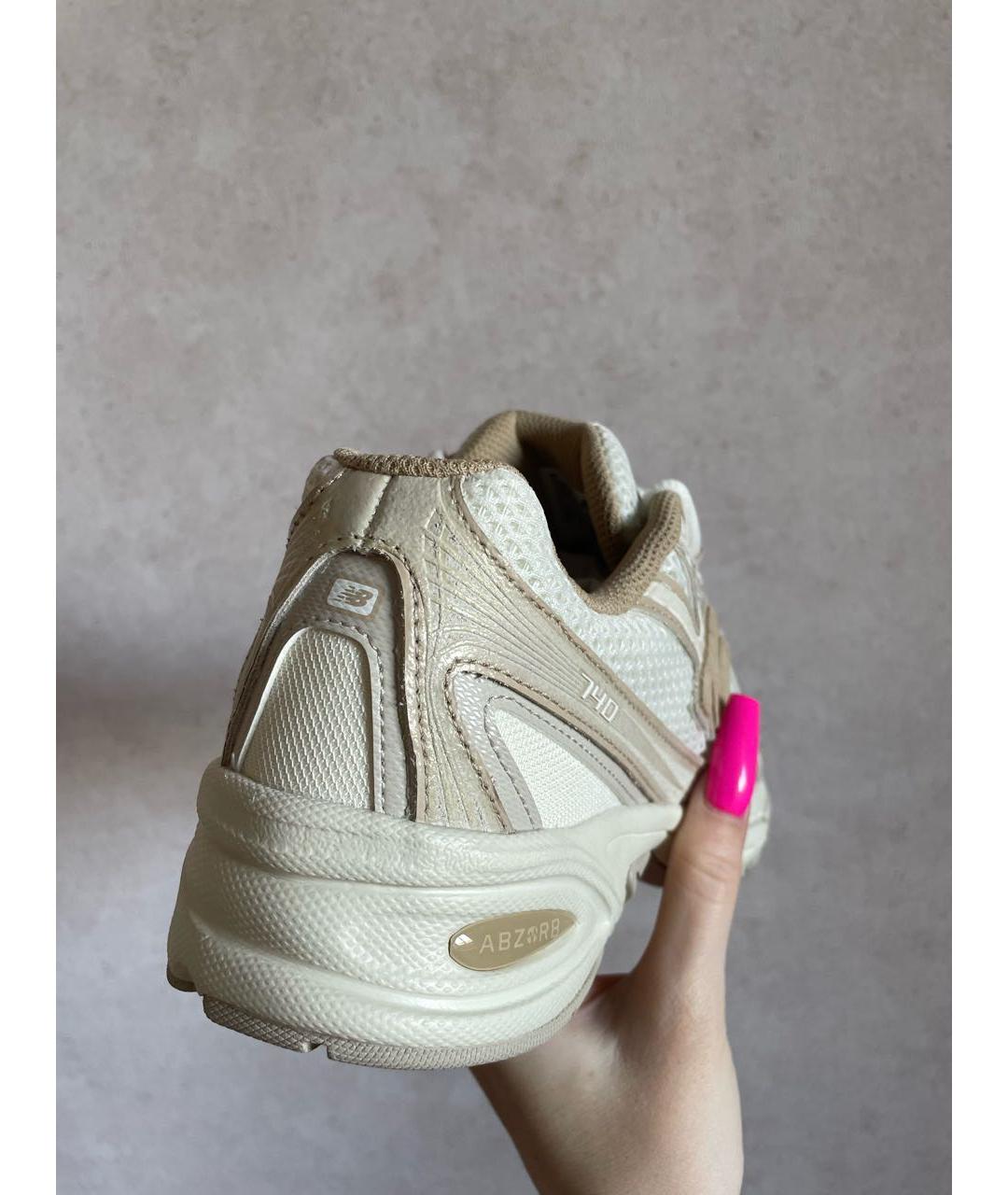 NEW BALANCE Бежевые текстильные кроссовки, фото 3