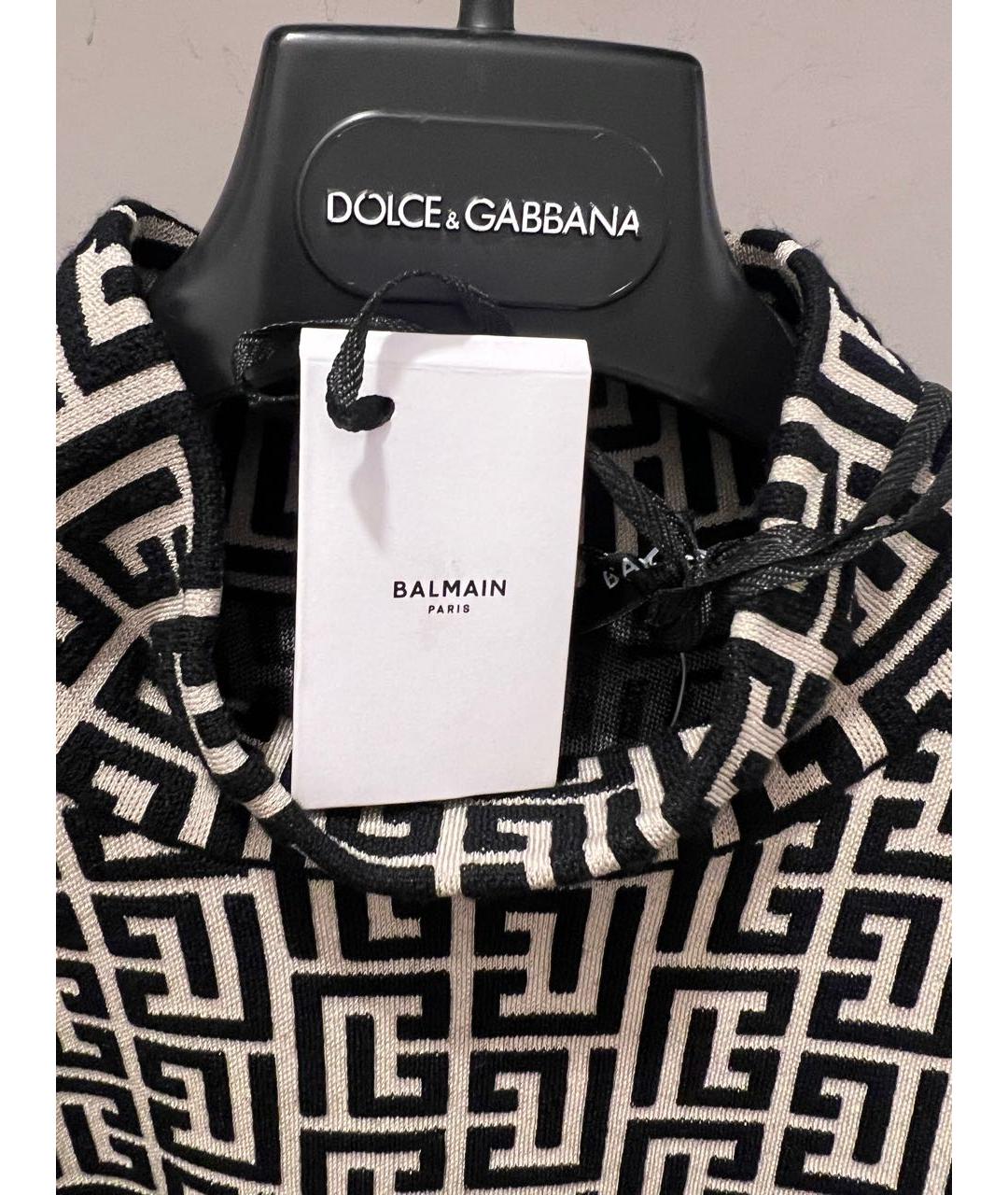 BALMAIN Черное коктейльное платье, фото 4