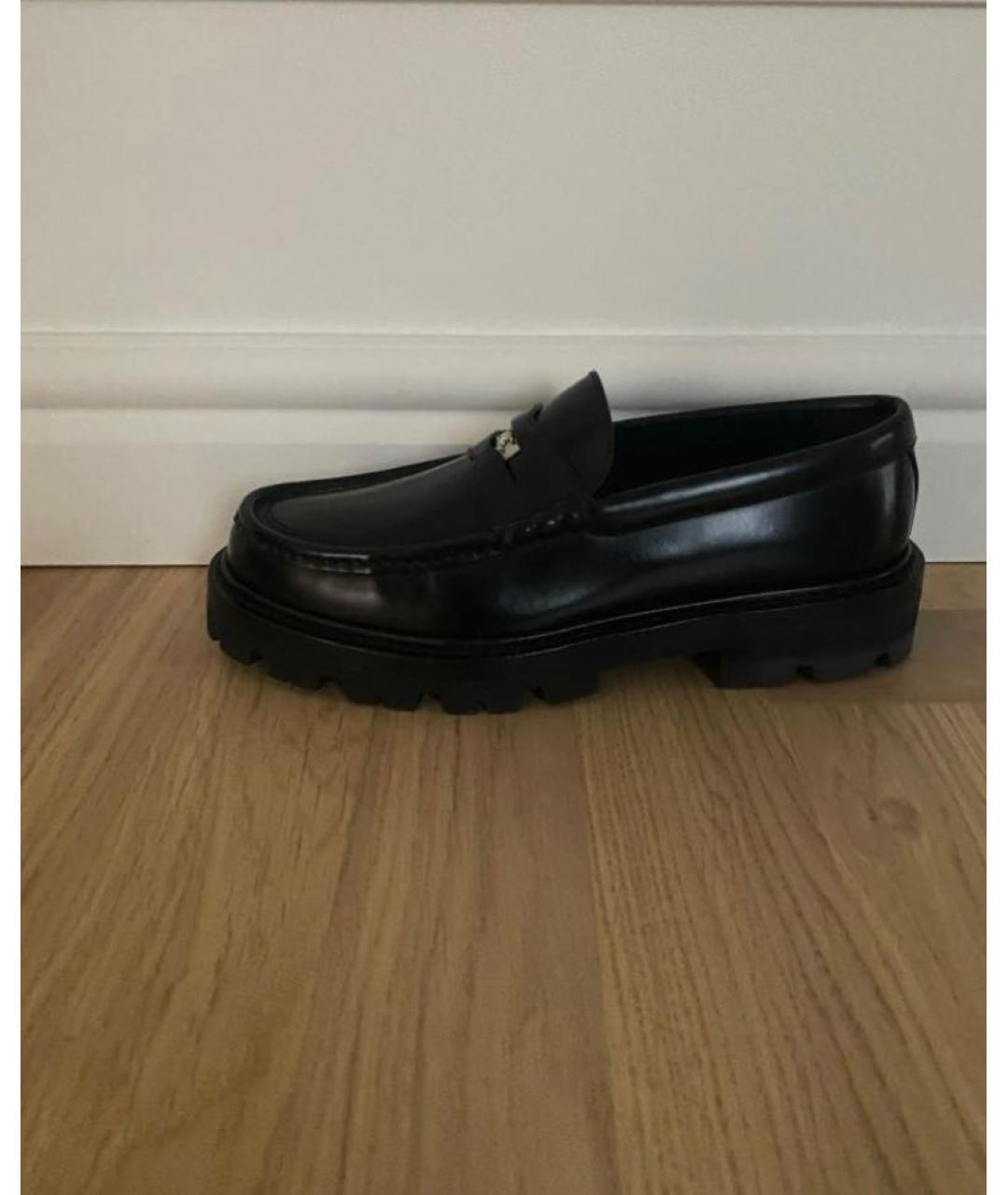 CELINE Черные кожаные лоферы, фото 5