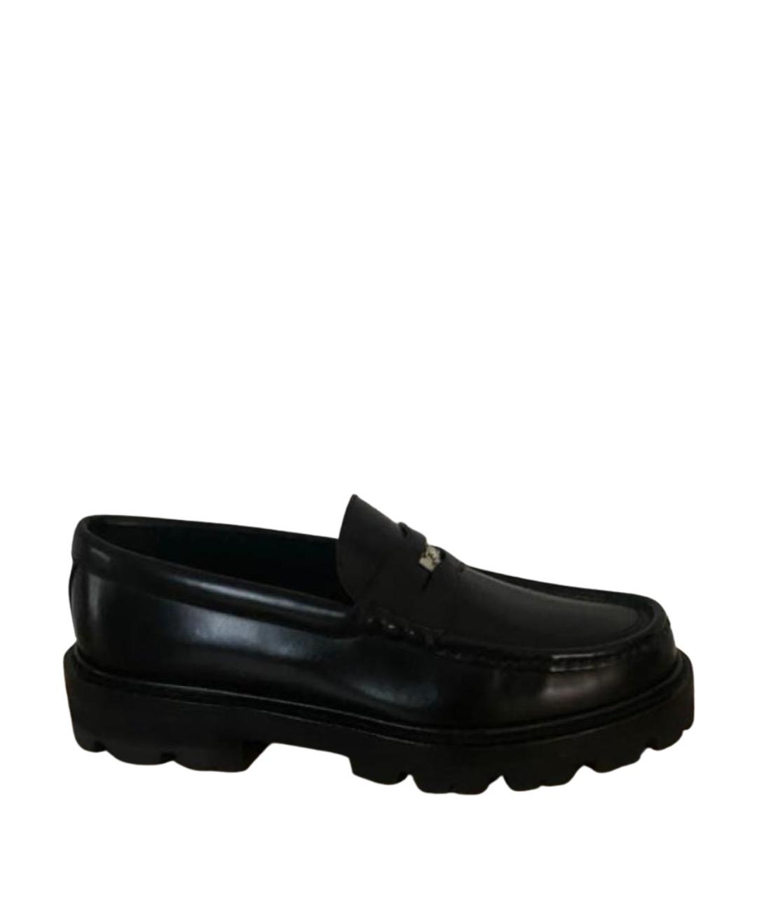 CELINE Черные кожаные лоферы, фото 1