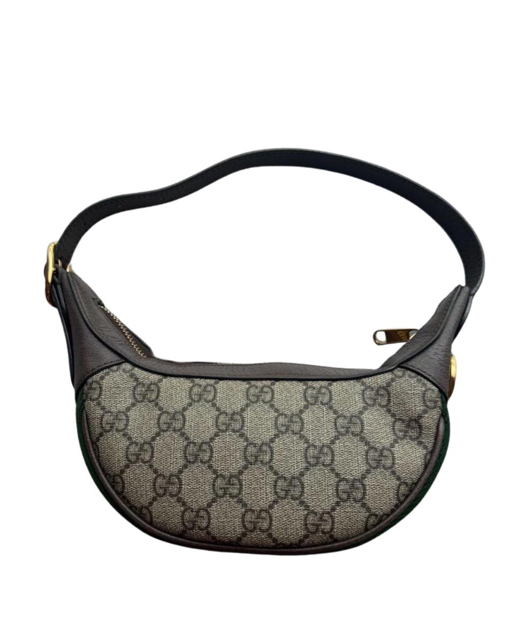 GUCCI Коричневая сумка с короткими ручками, фото 1