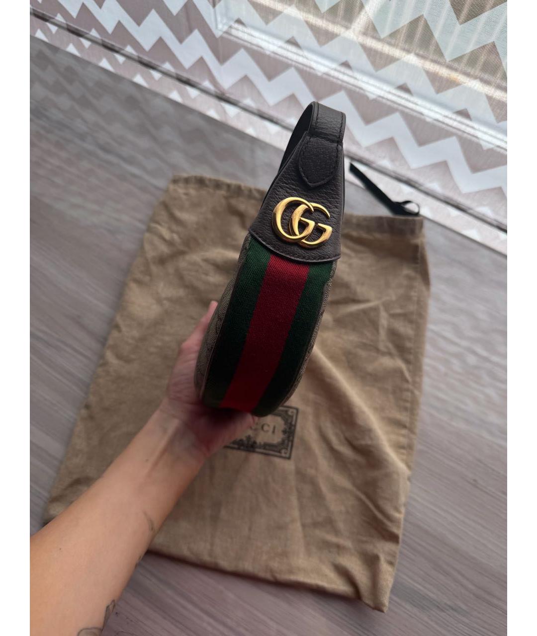 GUCCI Коричневая сумка с короткими ручками, фото 3